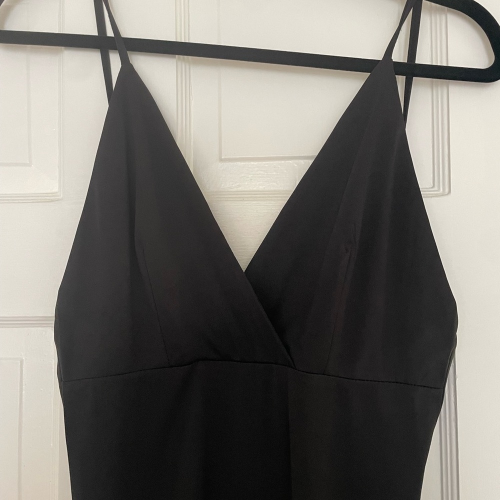 NWOT formal Black Dress with Slit